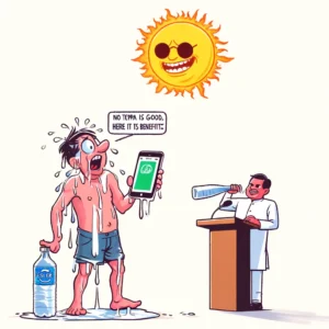 irony and harsh realities of summer heat